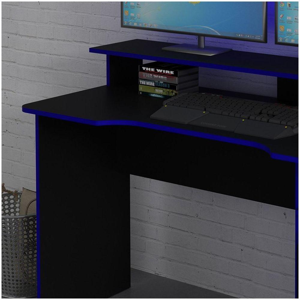 Mesa Para Computador Notebook Gamer Me4153 Preto/azul - 5