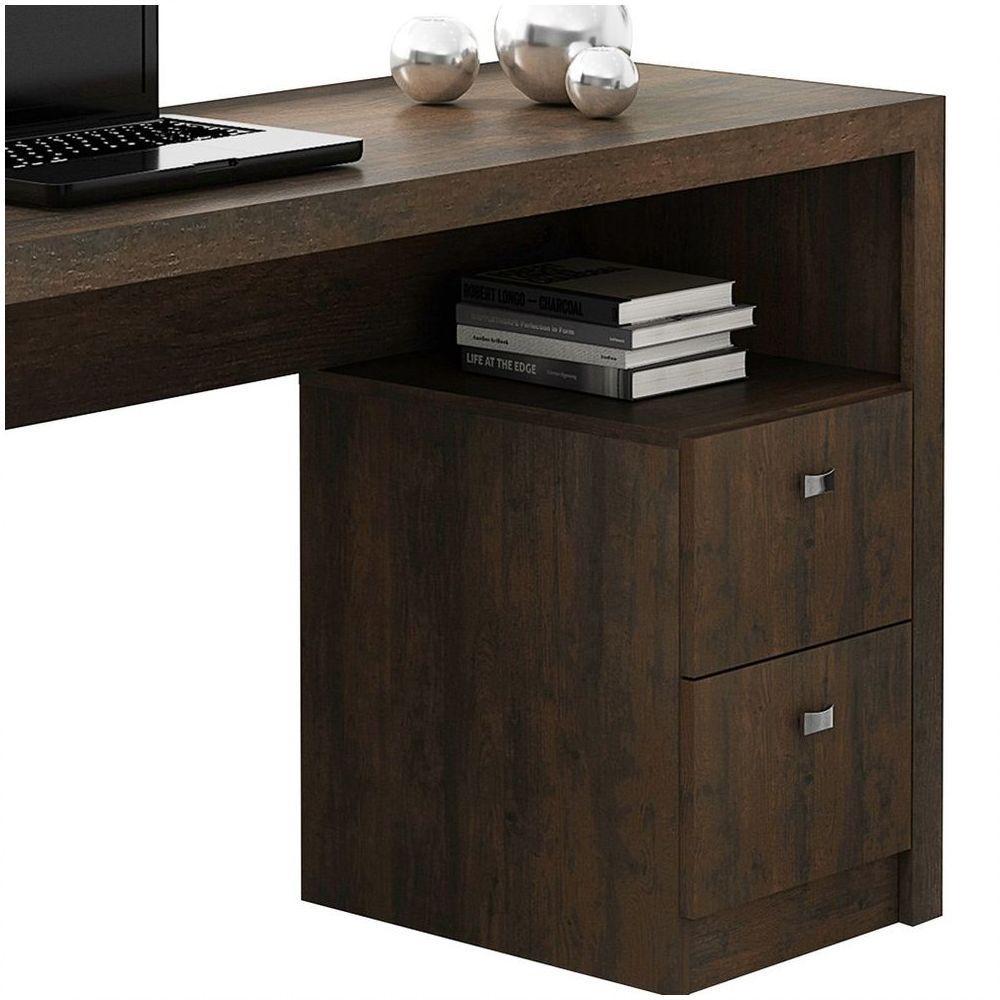 Mesa Para Computador Escrivaninha 2 Gavetas Me4130 Rústico - 4