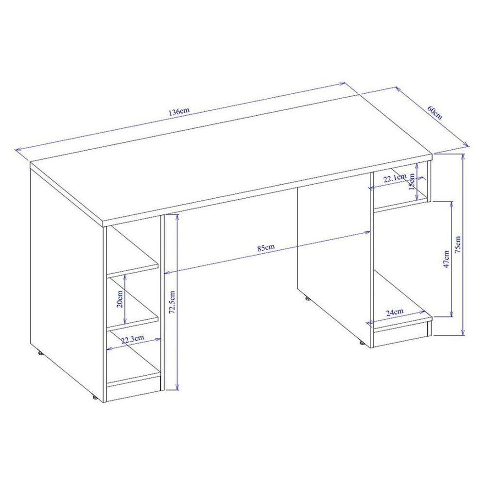 Mesa Para Computador Notebook Gamer 136cm Player Pro F02 Preto/vermelho - 2