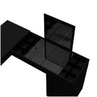 Escrivaninha Penteadeira Mobler Princesa Preto Fosco - 3