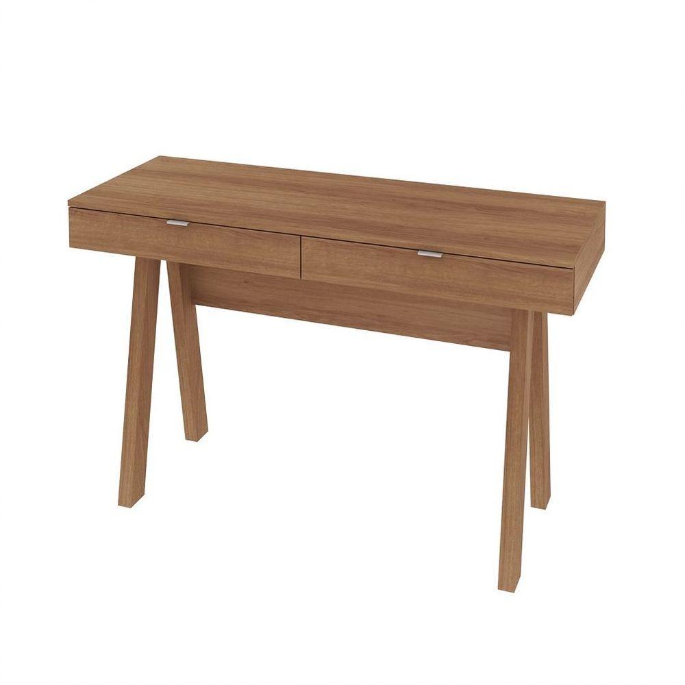 Mesa Para Escritório 2 Gavetas Me4128 Amêndoa/amêndoa - 3
