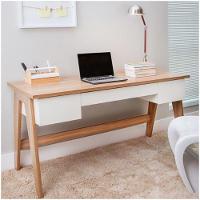 Mesa Para Computador Escrivaninha Trend 3 Gavetas Hanover/off White - 2