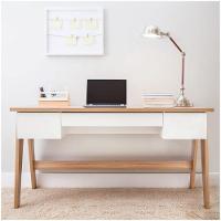 Mesa Para Computador Escrivaninha Trend 3 Gavetas Hanover/off White - 5