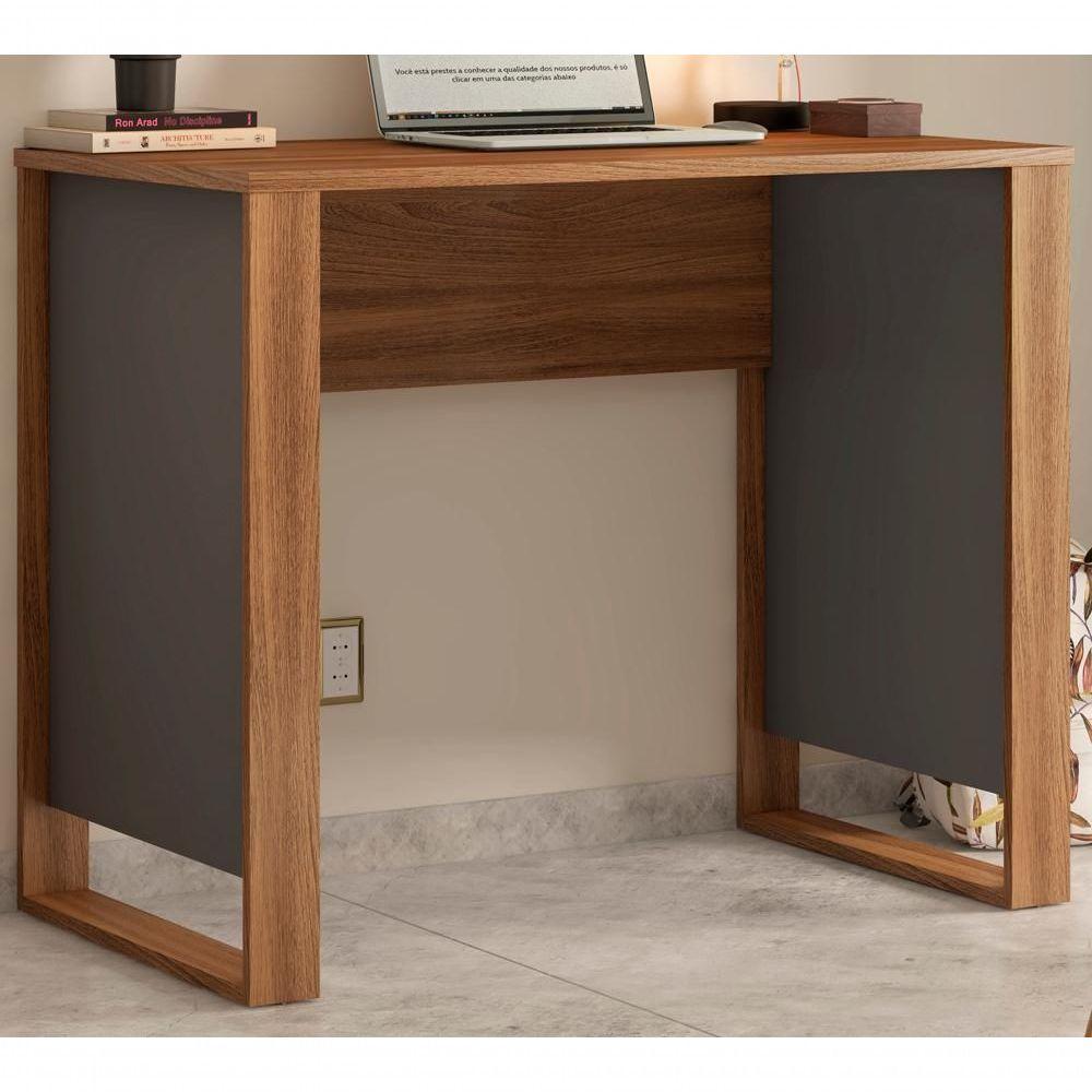 Mesa Escrivaninha Para Computador Office Grafito - 8