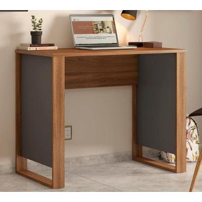 Mesa Escrivaninha Retangular Office Morada 29500 Amendola Grafito MDF 90 cm Grafite