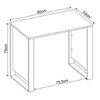 Mesa Escrivaninha Para Computador Office Grafito - 3