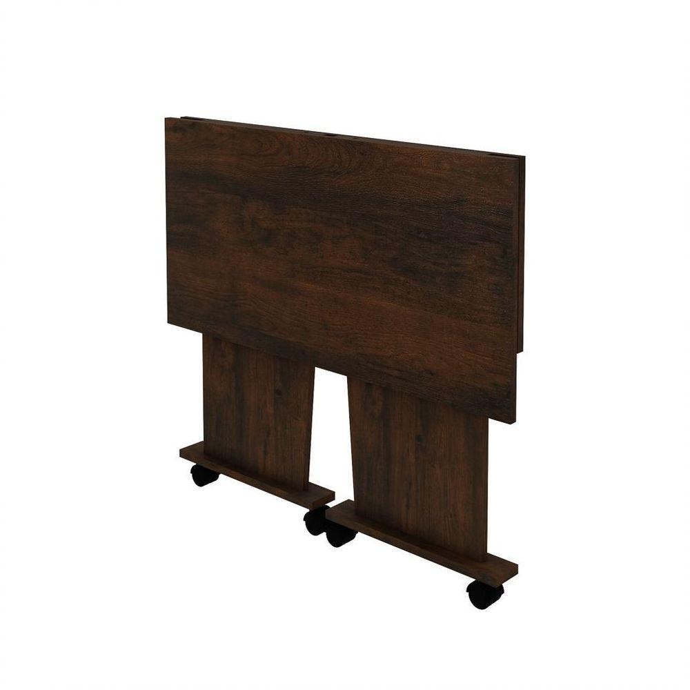 Mesa Para Notebook Com Rodízios Me4117 Rústico - 3