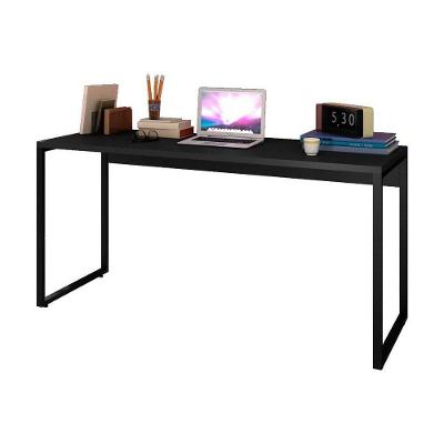 Escrivaninha Mesa De Escritório Studio Industrial 150 M18 Preto