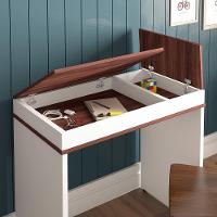 Escrivaninha Office Com Tampo Dobrável Mobile Ipê/branco - 5