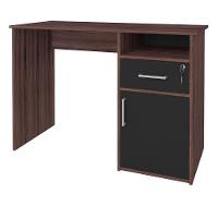 Escrivaninha Mesa Escritório 1 Porta 1 Gaveta Ipê/preto - 5