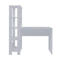 Escrivaninha Com Estante Match Branco 4 Prateleiras Artely - 5