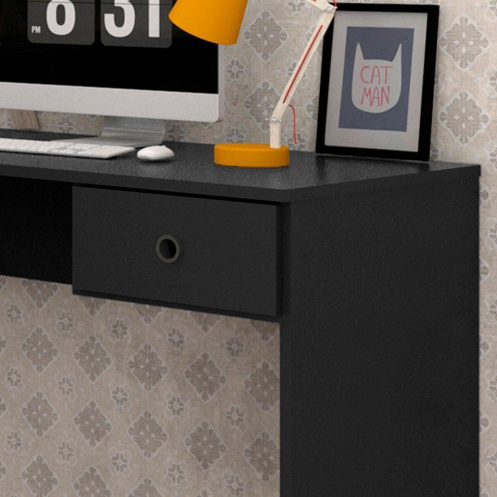 Mesa de Computador Com 01 Gaveta Preto - 4