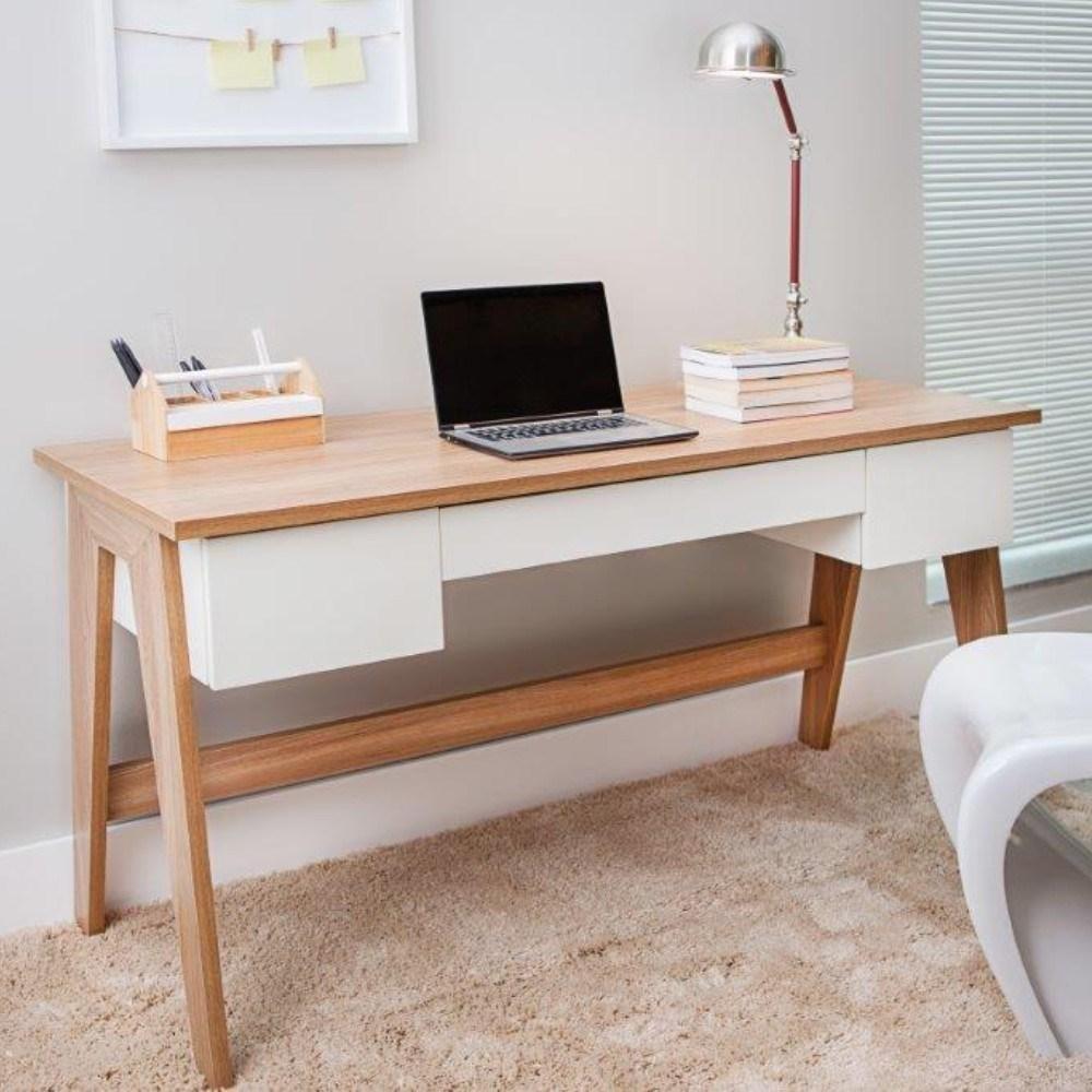 Mesa Para Computador Escrivaninha Trend 3 Gavetas Artesano - 3