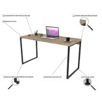 Conjunto Escritório Mesa 135Cm E Estante 60Cm 4 Prateleiras Prisma Carvalho - 5