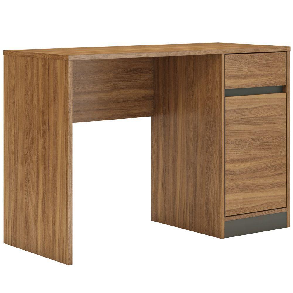 Mesa p/ computador Office 1 Porta 1Gaveta Amendola/Grafito - 1