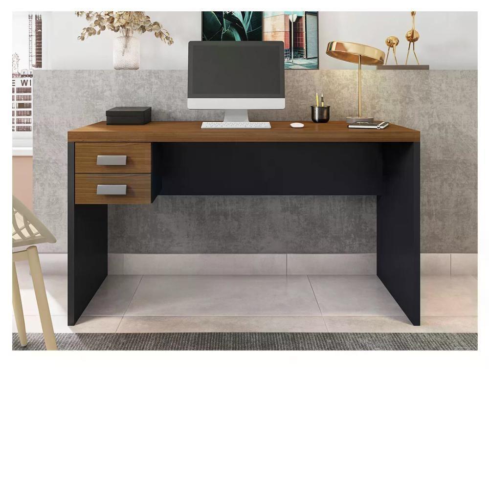 Mesa Para Computador Studio 1,3 C/Gavteiro Preto Tex Argan - 1