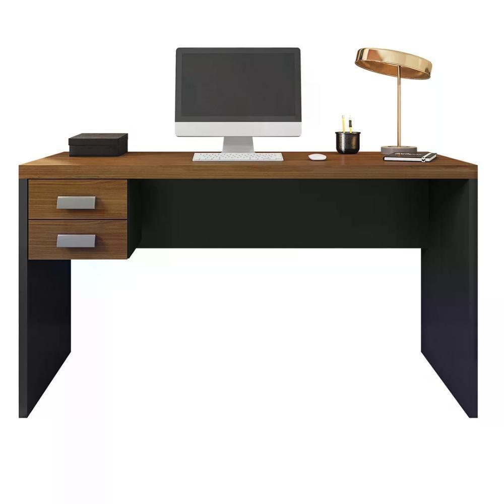 Mesa Para Computador Studio 1,3 C/Gavteiro Preto Tex Argan - 5