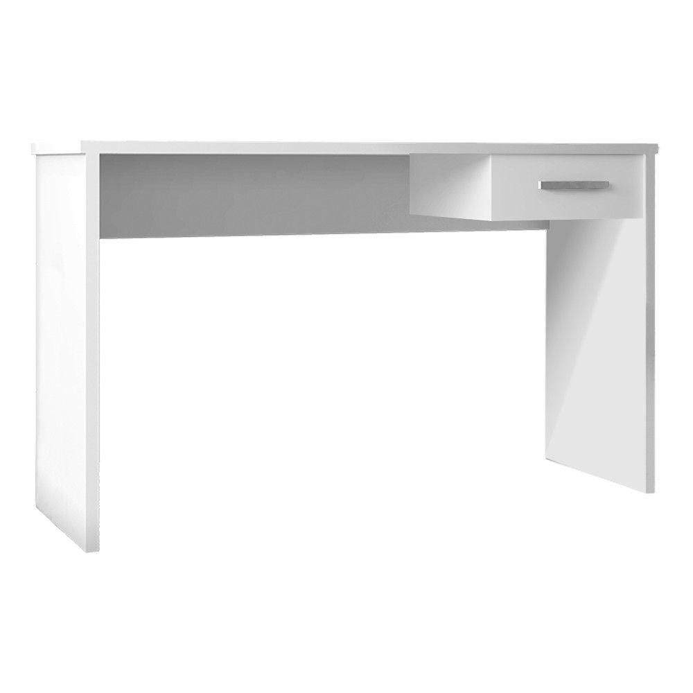 Mesa para Escritório Home Office com Gaveta Emma Branco - 1