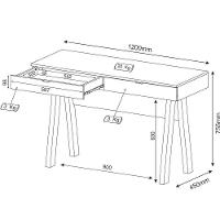 Escrivaninha para Home Office Nogal Tecno Mobili - 5