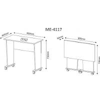 Mesa Dobrável para Notebook ME4117 Branco Tecno Mobili