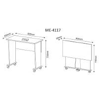 Mesa Dobrável para Notebook ME4117 Branco Tecno Mobili - 7