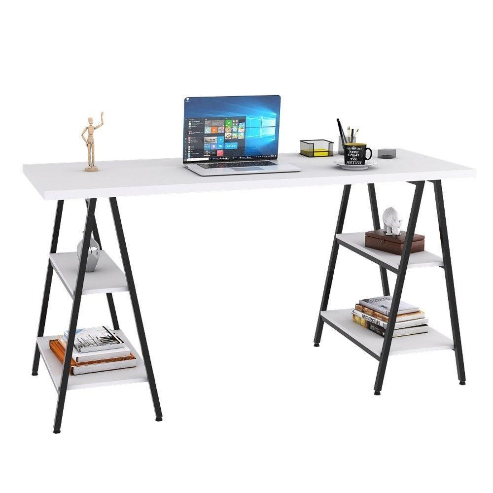 Mesa Escrivaninha 150cm Estilo Industrial Prisma Chess - 2