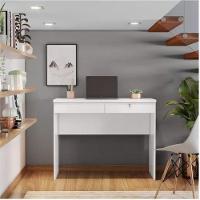 Escrivaninha com 2 Gavetas e Chave Felícia Branco - 15