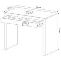 Mesa para Home Office com Gaveta Me4107 Nogal Tecno Mobili - 5