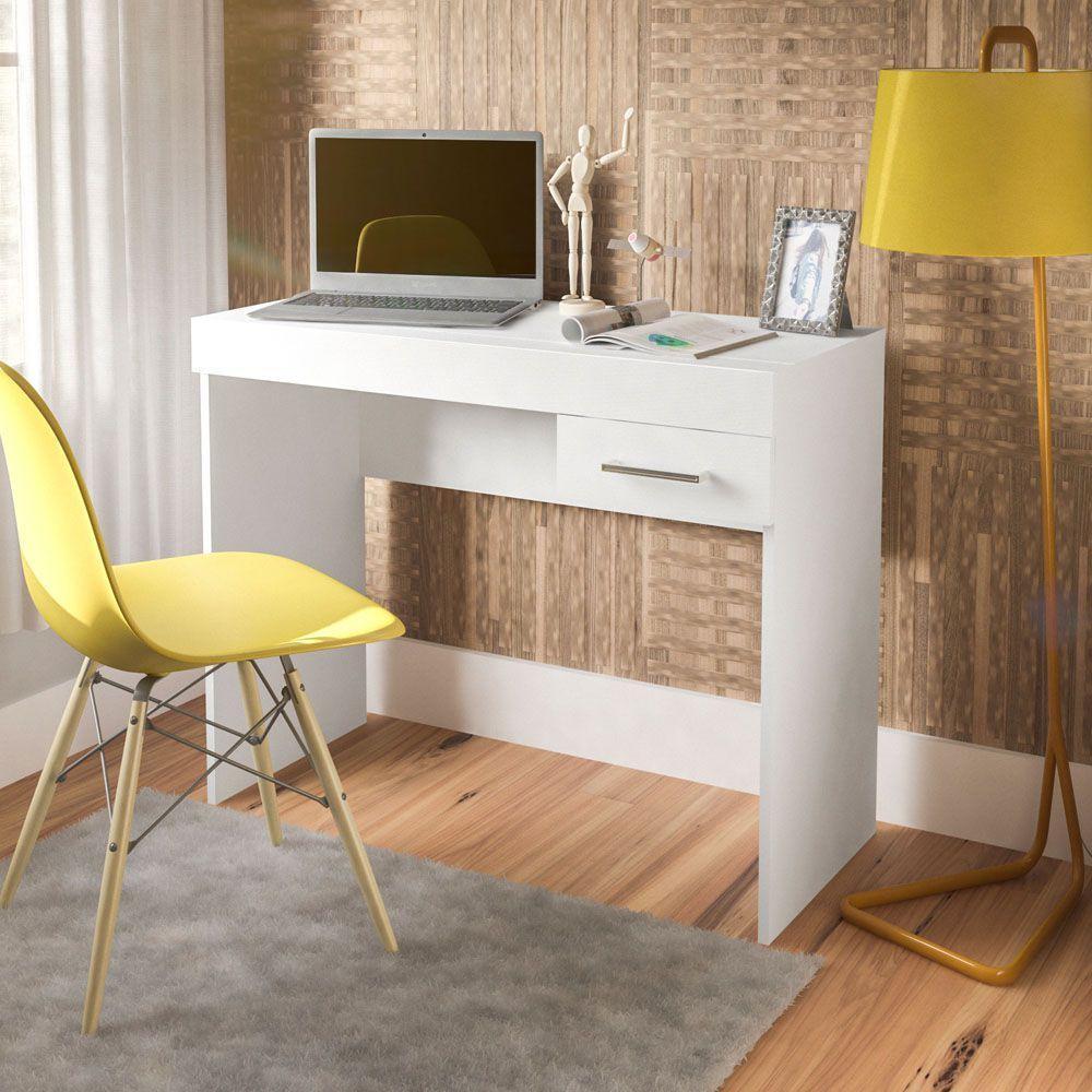 Escrivaninha P/ Notebook Cooler Branco Com 1 Gaveta Artely - 4