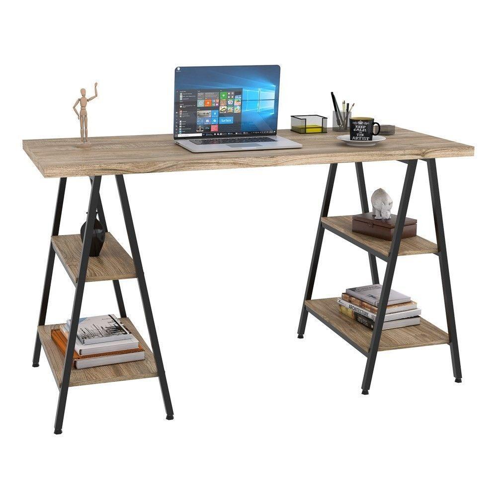 Mesa Escrivaninha Cavalete 135cm Carvalho - 2