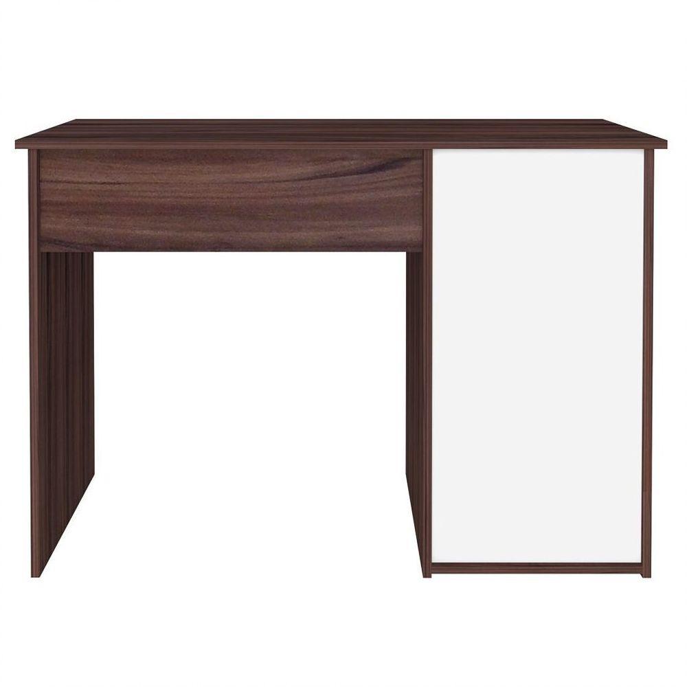 Mesa para Escritório 1 Porta 1 Gaveta Mobile Hall Ipê/branco - 3