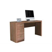 Mesa para Computador 3 Gavetas Me4102 Amêndoa Tecno Mobili - 1