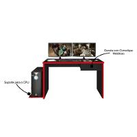 Mesa para Computador Notebook Desk Game Drx 8000 1 Gaveta - 5