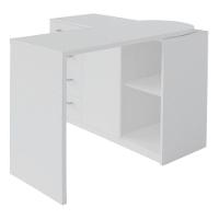 Mesa para Computador Escrivaninha Logan Web 4 Gavetas Branco - 3