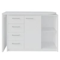 Mesa para Computador Escrivaninha Logan Web 4 Gavetas Branco - 5