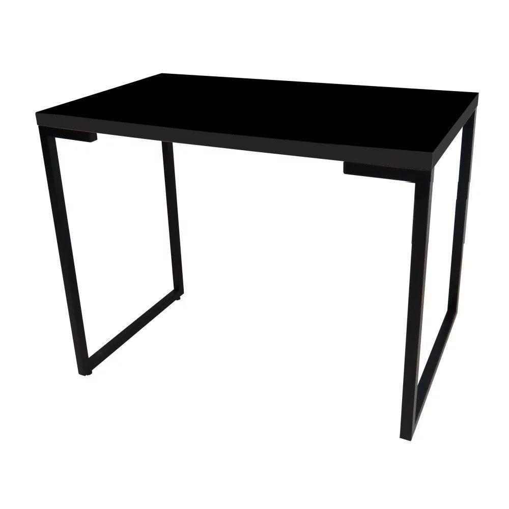 Mesa para Computador Escrivaninha Porto 90cm Preto - 3