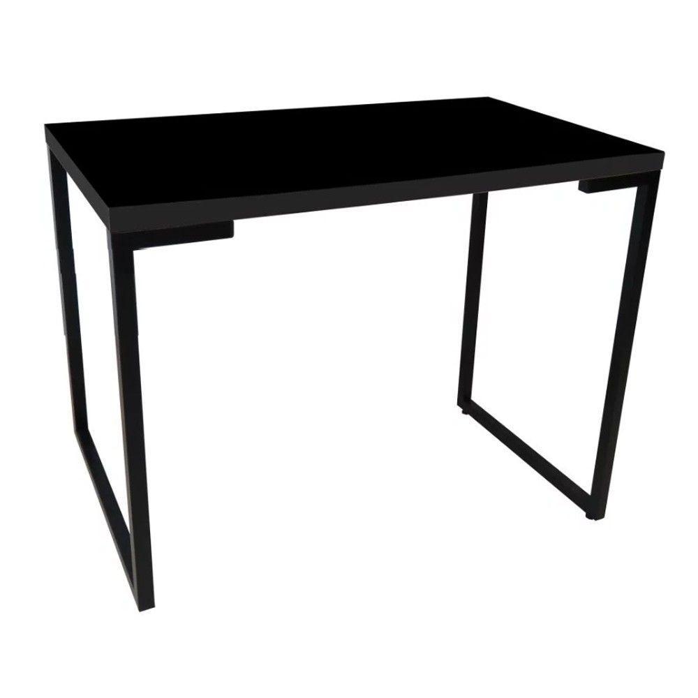 Mesa para Computador Escrivaninha Porto 90cm Preto - 5