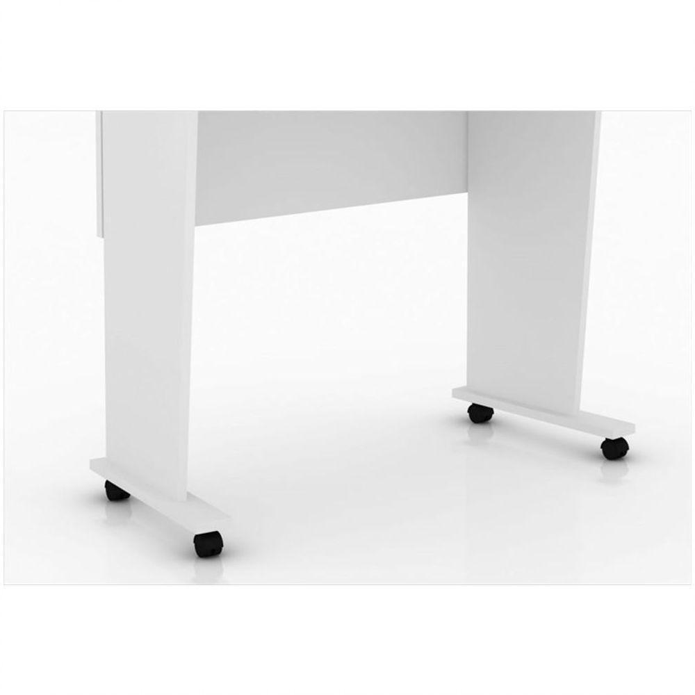 Mesa Para Notebook Com Rodízios Branco - 7