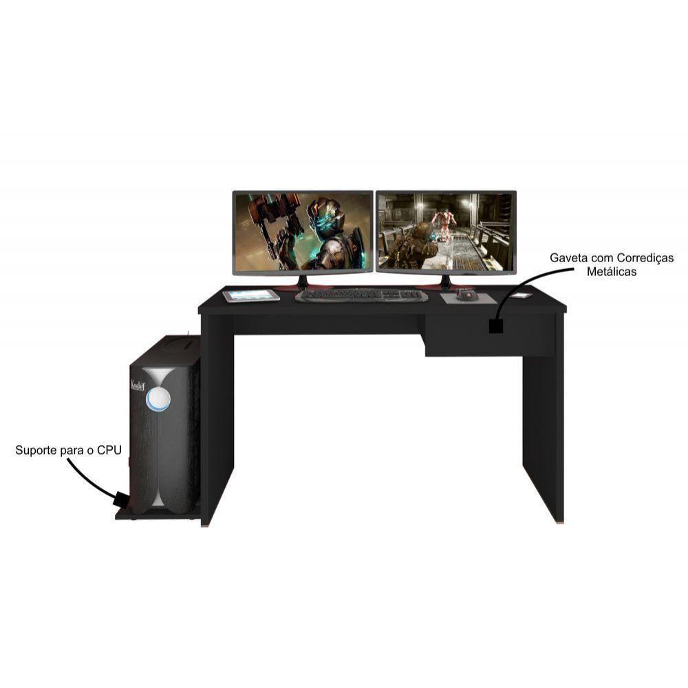 Mesa para Computador Notebook Desk Game Drx 8000 1 Gaveta - 2