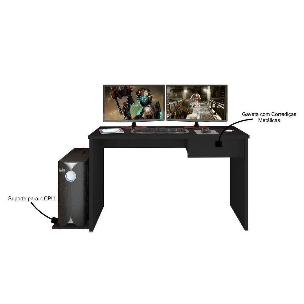 Mesa para Computador Notebook Desk Game Drx 8000 1 Gaveta - 3