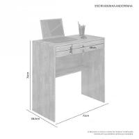Escrivaninha Andorinha 1 Gaveta Chave Branco - 3