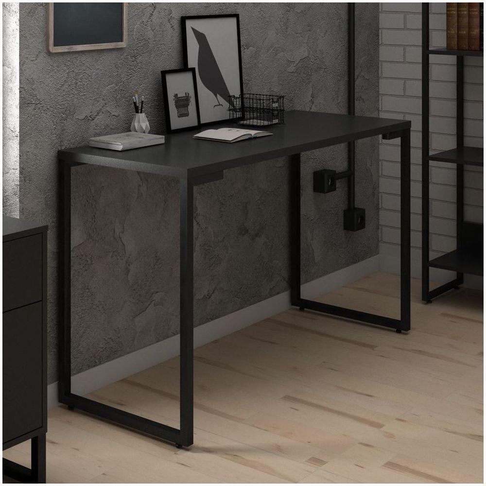 Mesa para Computador Escrivaninha Porto 120cm Preto - 7