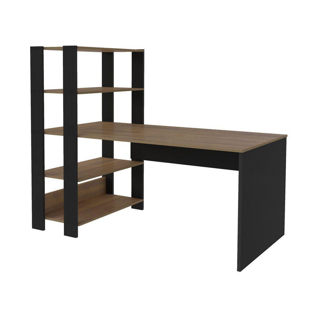 Escrivaninha Match com Estante e 4 Prateleiras Artely - 2