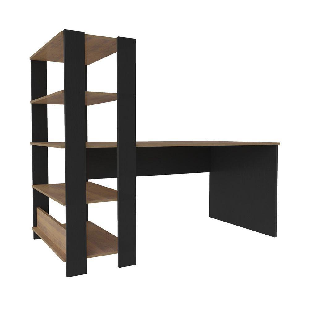 Escrivaninha Match com Estante e 4 Prateleiras Artely - 4