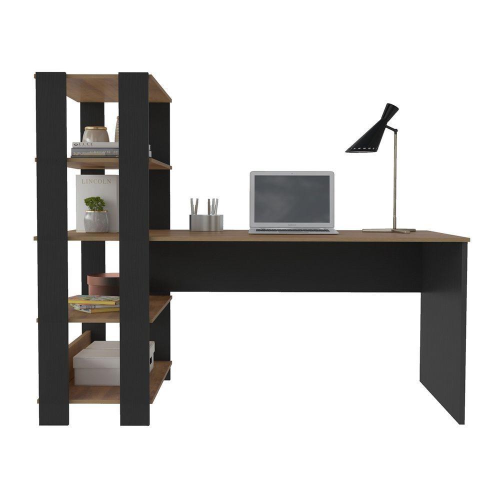 Escrivaninha Match com Estante e 4 Prateleiras Artely - 8