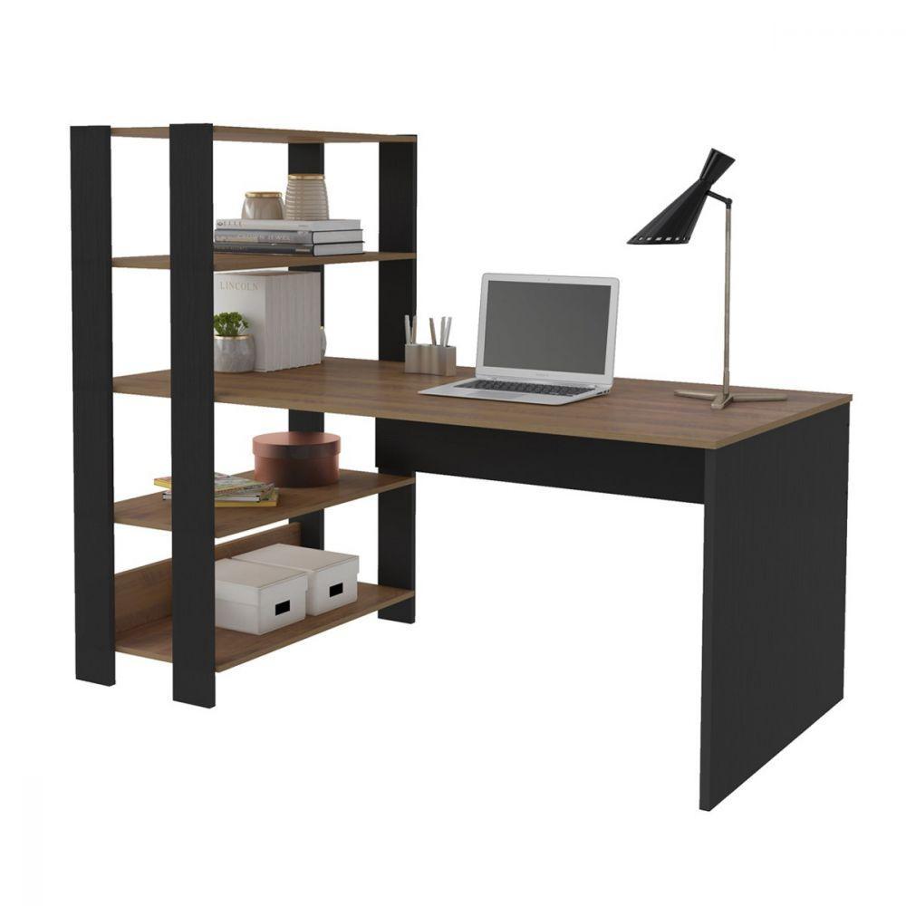 Escrivaninha Match com Estante e 4 Prateleiras Artely - 9