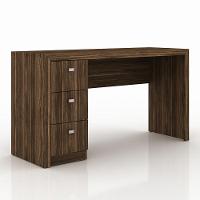 Escrivaninha para Home Office 3 Gavetas Nogal Tecno Mobili - 2