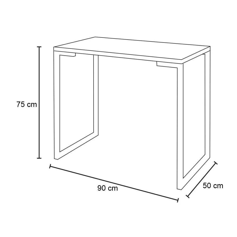 Mesa para Computador Escrivaninha Porto 90cm Natural - 3