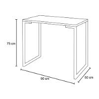 Mesa para Computador Escrivaninha Porto 90cm Natural - 3