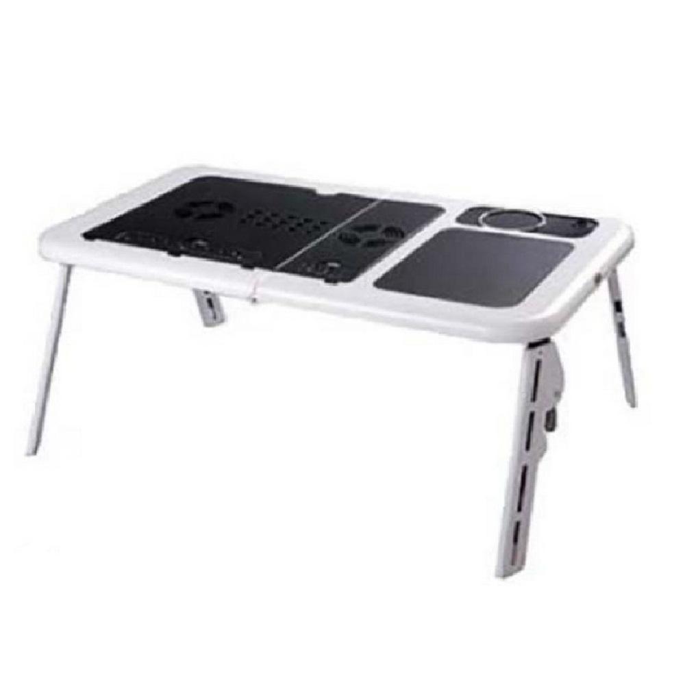 Mesa para Notebook Retrátil com Cooler Duplo e Base com Porta Copos - 1